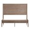 Merrick Lane Ketner Solid Wood Platform Bed with Wooden Slats and Headboard, No Box Spring Needed